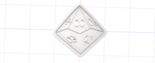3D Model to Print Your Own D10 Percentile Cookie Cutter DIGITAL FILE ONLY