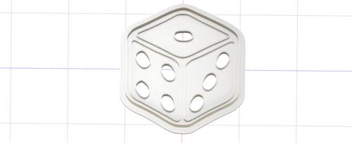 3D Model to Print Your Own D6 Cookie Cutter DIGITAL FILE ONLY