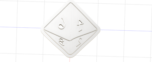 3D Model to Print Your Own D8 Cookie Cutter DIGITAL FILE ONLY