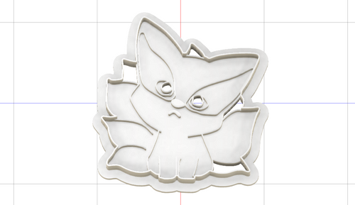 3D Model to Print Your Own Naruto Nine Tails Kurama Cookie Cutter DIGITAL FILE ONLY