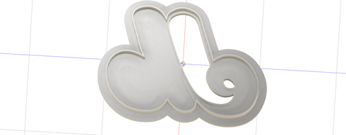 3D Model to Print Your Own Cookie Cutter Inspired by Montreal Expos Logo DIGITAL FILE ONLY