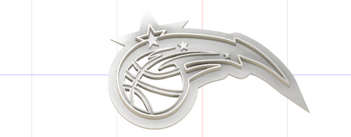 3D Model to Print Your Own Cookie Cutter Inspired by Orlando Magic Logo DIGITAL FILE ONLY
