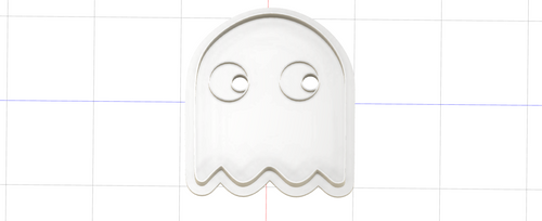 3D Model to Print Your Own Cookie Cutter Inspired by PacMan Ghost DIGITAL FILE ONLY (Copy)