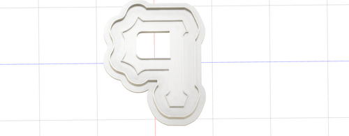 3D Model to Print Your Own Cookie Cutter Inspired by Pittsburgh Pirates Logo DIGITAL FILE ONLY