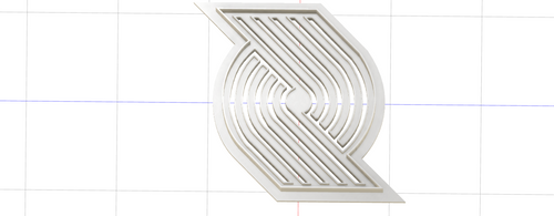 3D Model to Print Your Own Cookie Cutter Inspired by Portland Trailblazers Logo DIGITAL FILE ONLY