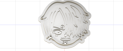 3D Model to Print Your Own One Piece Sanji Cookie Cutter DIGITAL FILE ONLY