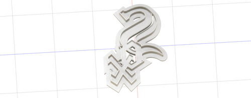 3D Model to Print Your Own Cookie Cutter Inspired by Chicago White Sox Logo DIGITAL FILE ONLY