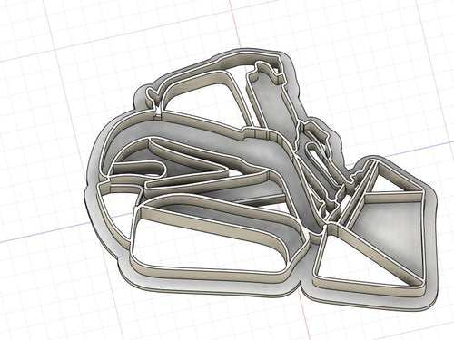 3D Model to Print Your Own 232 Skid Steer Cookie Cutter DIGITAL FILE ONLY