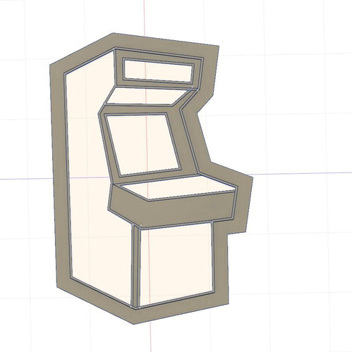 3D Model to Print Your Own Vintage Arcade Cabinet Cookie Cutter DIGITAL FILE ONLY