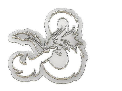 3D Model to Print Your Own DnD Logo Cookie Cutter DIGITAL FILE ONLY