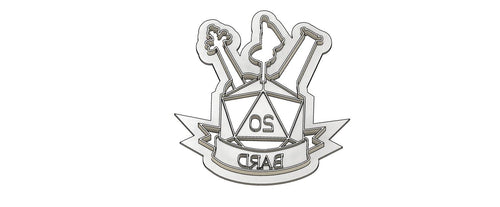 3D Model to Print Your Own DnD Bard Class Crest Cookie Cutter DIGITAL FILE ONLY