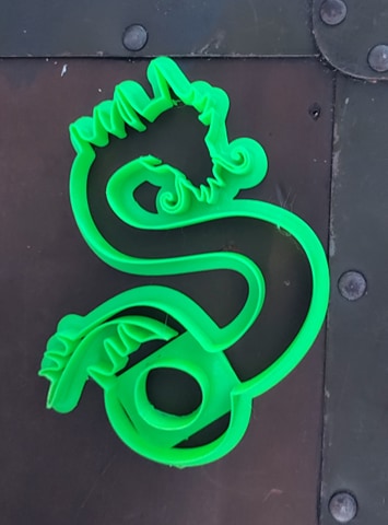 3D Printed Chinese Dragon Cookie Cutter