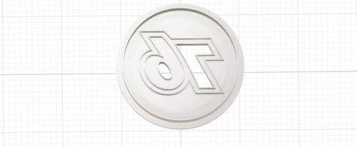 3D Printed 76 Gasoline Logo Cookie Cutter