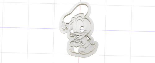3D Model to Print Your Own Baby Donald Duck Cookie Cutter DIGITAL FILE ONLY