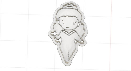 3D Printed Star Trek Deanna Troi Cookie Cutter