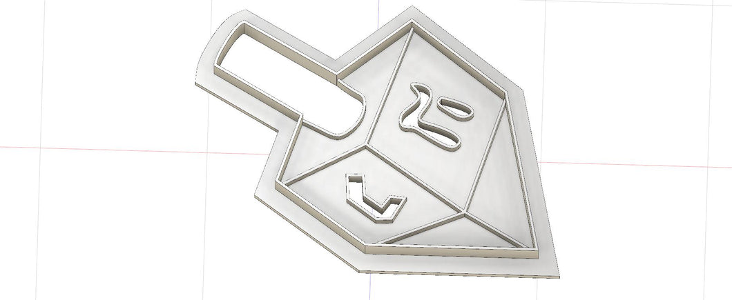 3D Printed hanukkah Dreidel Cookie Cutter