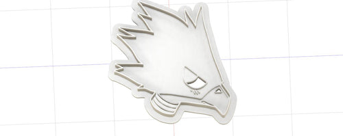3D Model to Print Your Own My Hero Academia Fumikage Tokoyami Cookie Cutter DIGITAL FILE ONLY