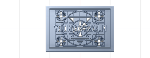 3D Printed Cookie Cutter Inspired by Fallout Please Stand By Screen