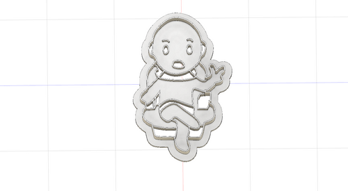 3D Model to Print Your Own Star Trek Captain Picard Cookie Cutter DIGITAL FILE ONLY