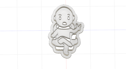 3D Printed Star Trek Captain Picard Cookie Cutter