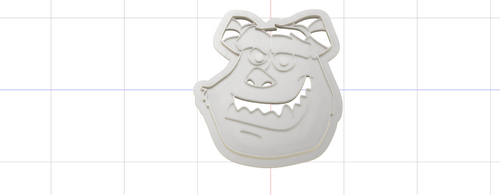 3D Model to Print Your Own Monsters Inc Sulley Cookie Cutter DIGITAL FILE ONLY