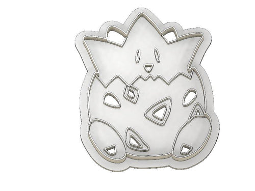 3D Model to Print Your Own Pokemon Togepi Cookie Cutter DIGITAL FILE ONLY