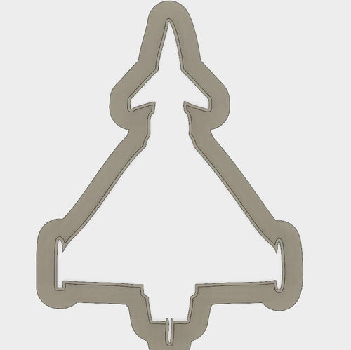 3D Model to Print Your Own Euro Fighter Typhoon Outline Cookie Cutter DIGITAL FILE ONLY