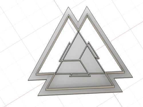 3D Model to Print Your Own Norse Valknut Symbol Cookie Cutter DIGITAL FILE ONLY