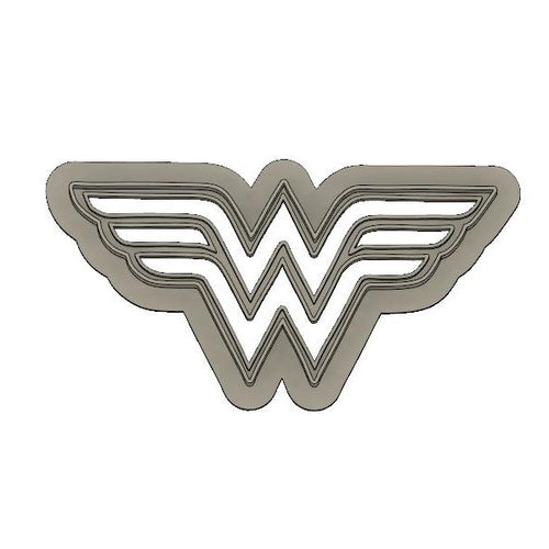 3D Model to Print Your Own DC Comics Wonder Woman Symbol Cookie Cutter DIGITAL FILE ONLY
