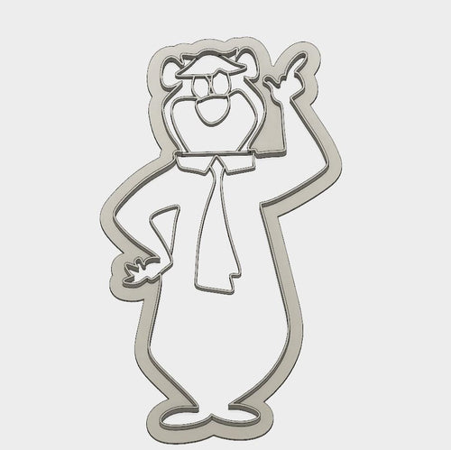 3D Model to Print Your Own Yogi Bear Cookie Cutter DIGITAL FILE ONLY