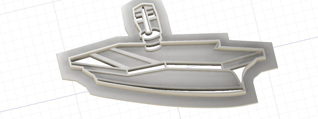 3D Printed Naval Aircraft Carrier Cookie Cutter