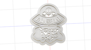 3D Printed Alien Abducting Cow Cookie Cutter