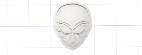 3D Model to Print Your Own Alien Head Cookie Cutter DIGITAL FILE ONLY
