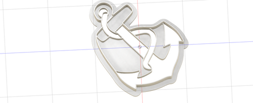 3D Model to Print Your Own Ship Anchor Cookie Cutter DIGITAL FILE ONLY