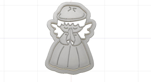 3D Model to Print Your Own Christmas Angel Cookie Cutter DIGITAL FILE ONLY