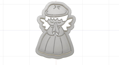 3D Printed Christmas Angel Cookie Cutter