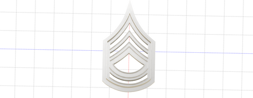 Model to Print Your Own US Army Sergeant First Class Rank Stripes Cookie Cutter DIGITAL FILE ONLY