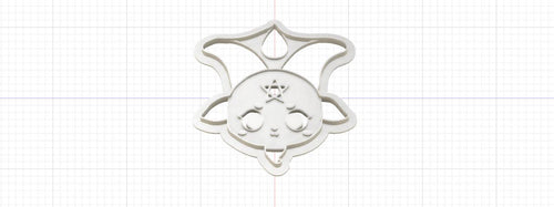 3D Model to Print Your Own Cute Baphomet Cookie Cutter DIGITAL FILE ONLY