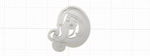 3D Model to Print Your Own Barbie Head Cookie Cutter DIGITAL FILE ONLY