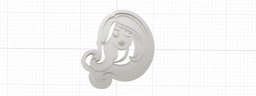 3D Printed Barbie Head Cookie Cutter