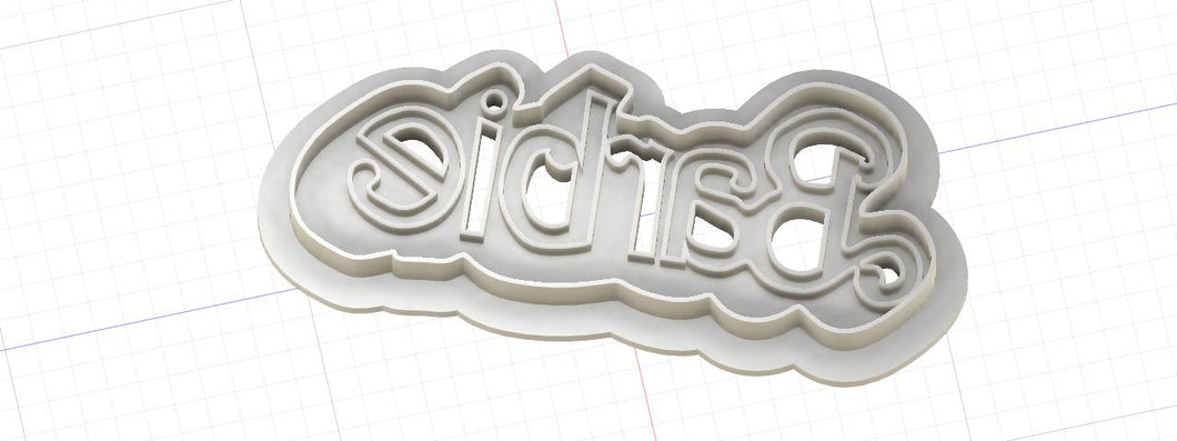 3D Printed Barbie Logo Cookie Cutter