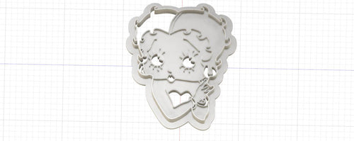 3D Model to Print Your Own Betty Boop Cookie Cutter DIGITAL FILE ONLY