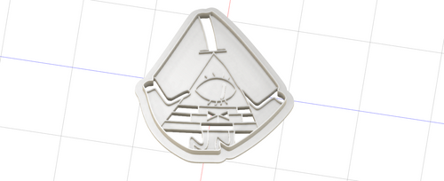 3D Printed Cookie Cutter Inspired by Gravity Falls Bill Cipher