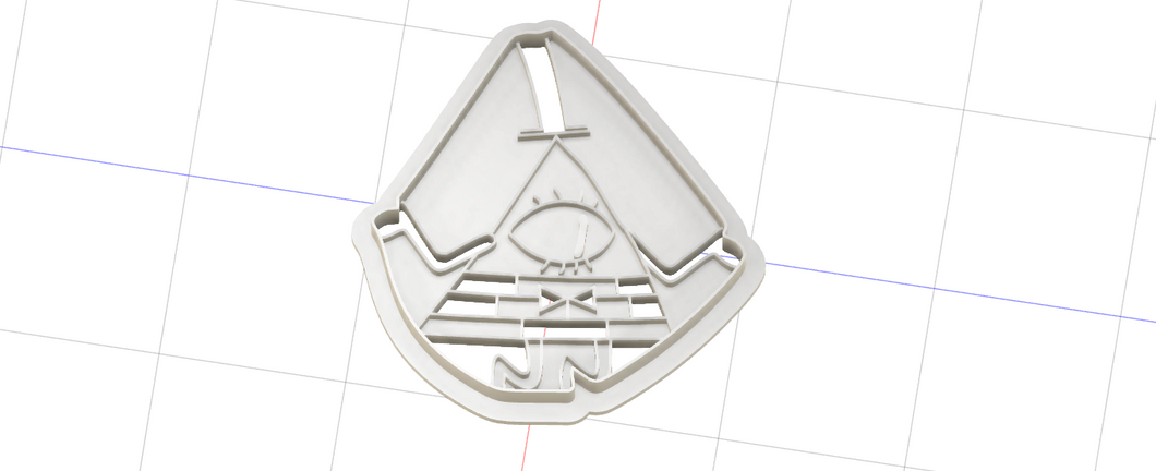 3D Printed Cookie Cutter Inspired by Gravity Falls Bill Cipher