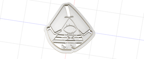 3D Model to Print Your Own Gravity Falls Bill Cipher Cookie Cutter DIGITAL FILE ONLY