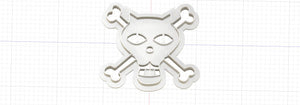 3D Printed One Black Cat Pirates Jolly Roger Pirate Flag Cookie Cutter