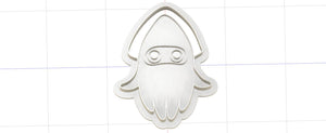 3D Printed Super Mario Blooper Squid Cookie Cutter