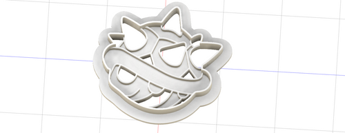 3D Model to Print Your Own Super Mario Kart Blue Turtle Shell Cookie Cutter DIGITAL FILE ONLY