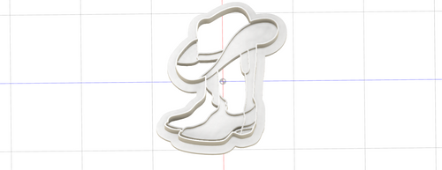 3D Model to Print Your Own  Cowboy Boots and Hat Cookie Cutter DIGITAL FILE ONLY