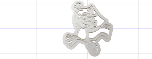 3D Model to Print Your Own Dora the Explorer Boots Cookie Cutter DIGITAL FILE ONLY